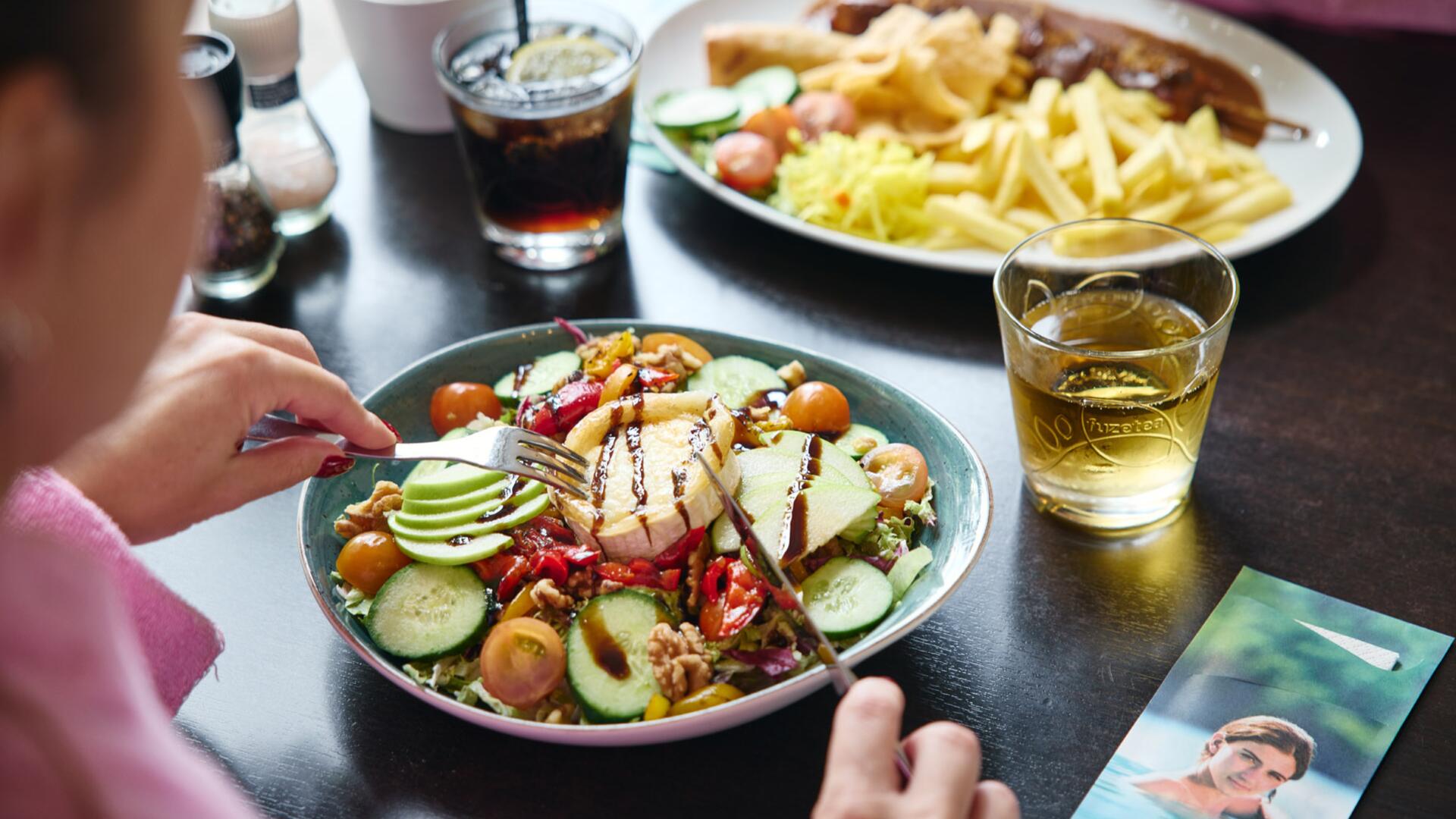 Een diner in het restaurant van SpaPuur